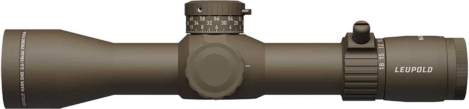 Leupold 185066 Mark 5HD 3.6-18x 44mm FFP PR1 MOA Reticle 35mm Tube Flat Dark Earth Riflescope