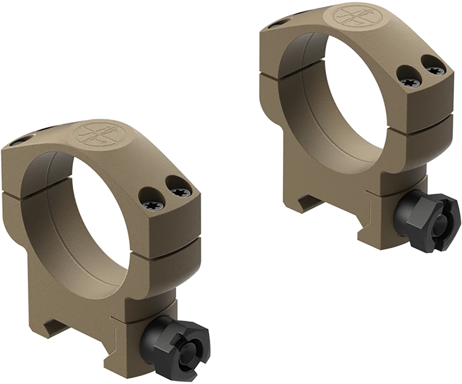 Leupold 185237 Mark 4 Flat Dark Earth Aluminum 35mm Tube High Scope Ring Mount