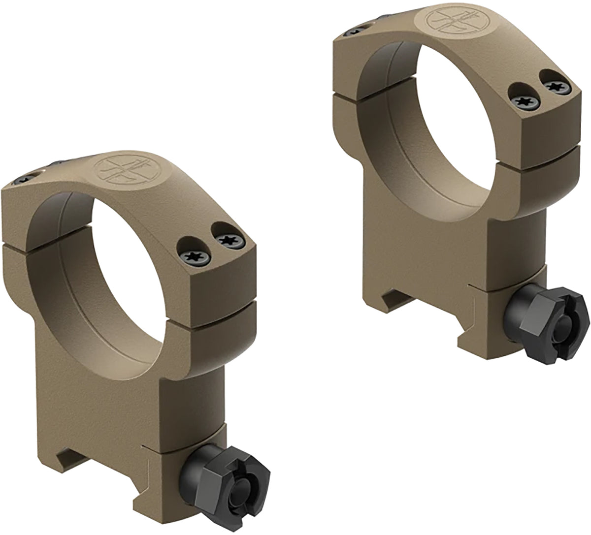 Leupold 185238 Mark 4 Flat Dark Earth Aluminum 35mm Tube Super High Scope Ring Mount
