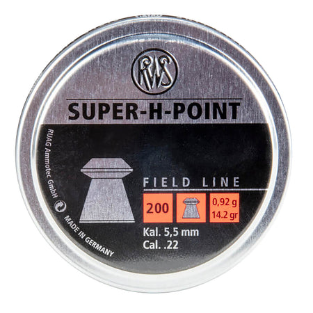 Umarex USA RWS Super-H-Point .22 Hollow Point Airgun Pellets 200-Count Tin