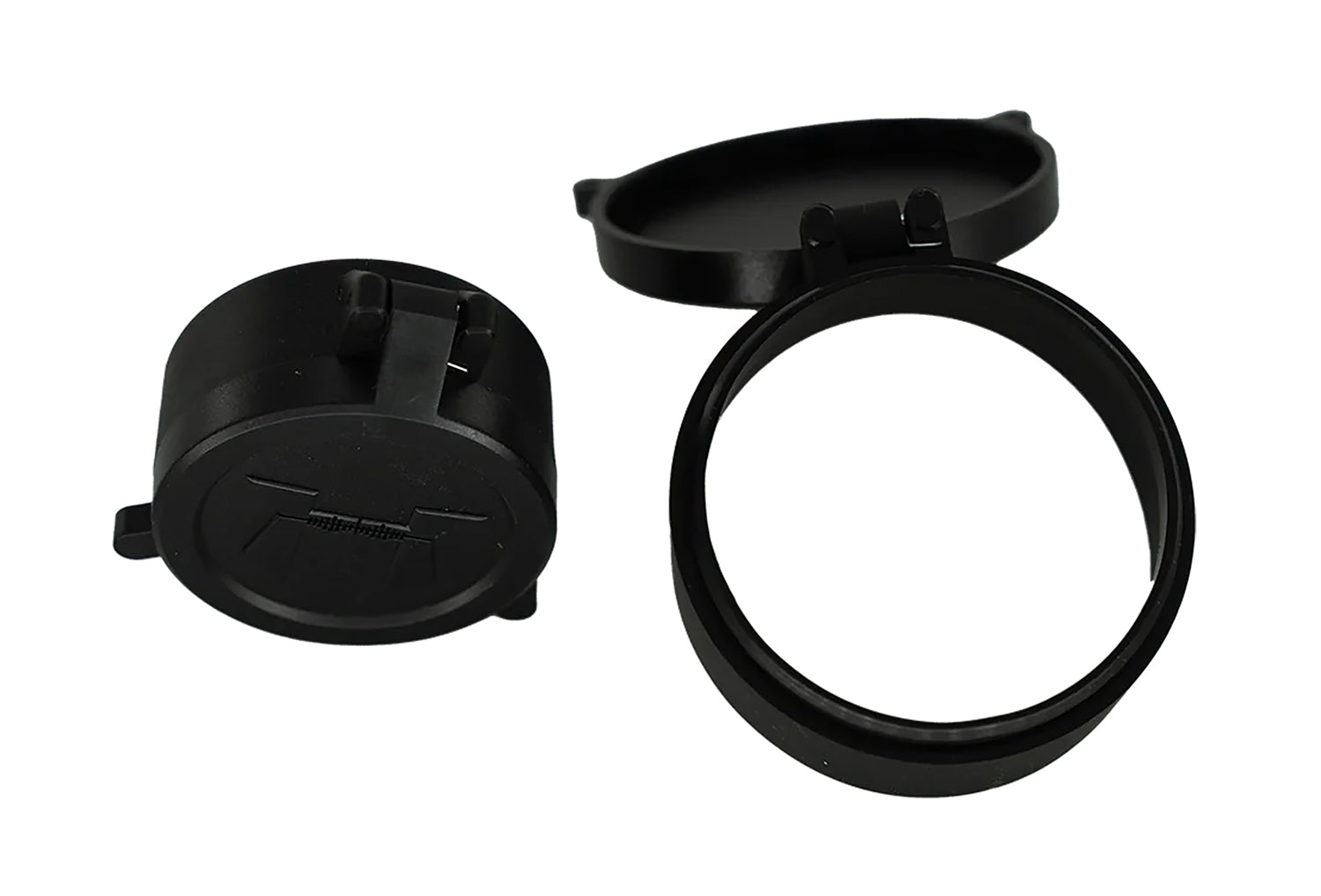 Huskemaw 20SFC520T Flip-Up Lens Caps for Tactical Hunter 5-20x50mm Scope Black Rubber 50mm Objective