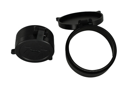 Huskemaw 20SFC520T Flip-Up Lens Caps for Tactical Hunter 5-20x50mm Scope Black Rubber 50mm Objective