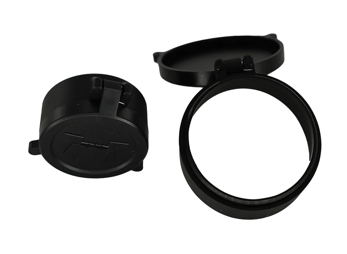 Huskemaw 20SFC530T Flip-Up Lens Caps for Tactical Hunter 5-30x56mm Scope Black Rubber 56mm Objective