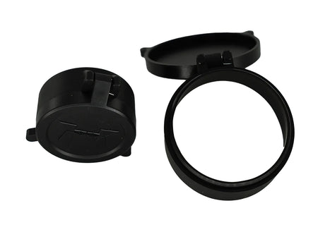 Huskemaw 20SFC530T Flip-Up Lens Caps for Tactical Hunter 5-30x56mm Scope Black Rubber 56mm Objective