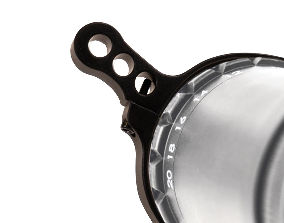 Huskemaw Optics Universal Switchview Black Anodized Aluminum Magnification Adjuster for Blue Diamond Riflescopes