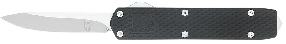 CobraTec Mini Mamba Gen II Automatic OTF Knife 2.25" D2 Blade Black Anodized Aluminum Handle