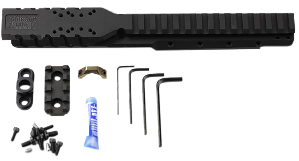 Samson Hannibal Rail 030026501 Black Anodized 0 MOA for Ruger Mini-14 Mini-30 2008 and Later RMR DeltaPoint Compatible