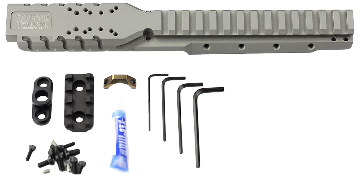 Samson Hannibal Rail 030026511 Natural Gray 0 MOA for Ruger Mini-14 Mini-30 2008 and Later RMR DeltaPoint Compatible