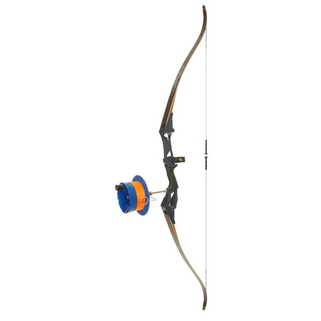 Fin Finder Bank Runner Black Recurve Bowfishing Bow Package with Sidewinder Reel