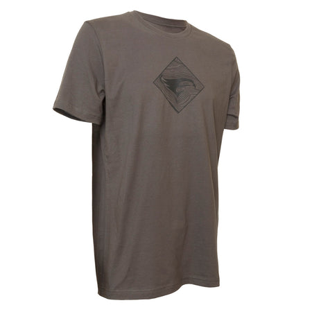 Elevation TOPO Tee Shirt Medium Grey Cotton/Poly Blend