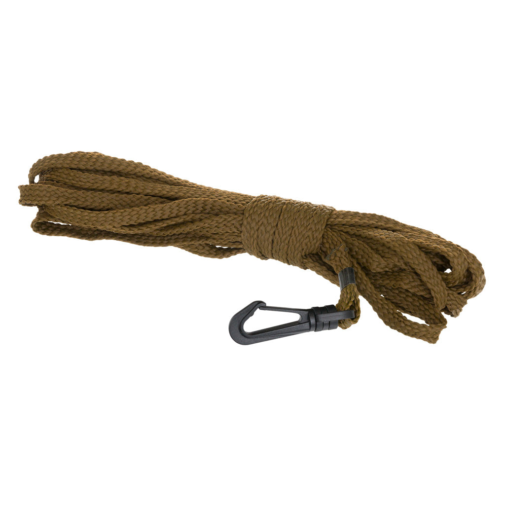 October Mountain Braided No Tangle Bow Rope Brown 30 Foot
