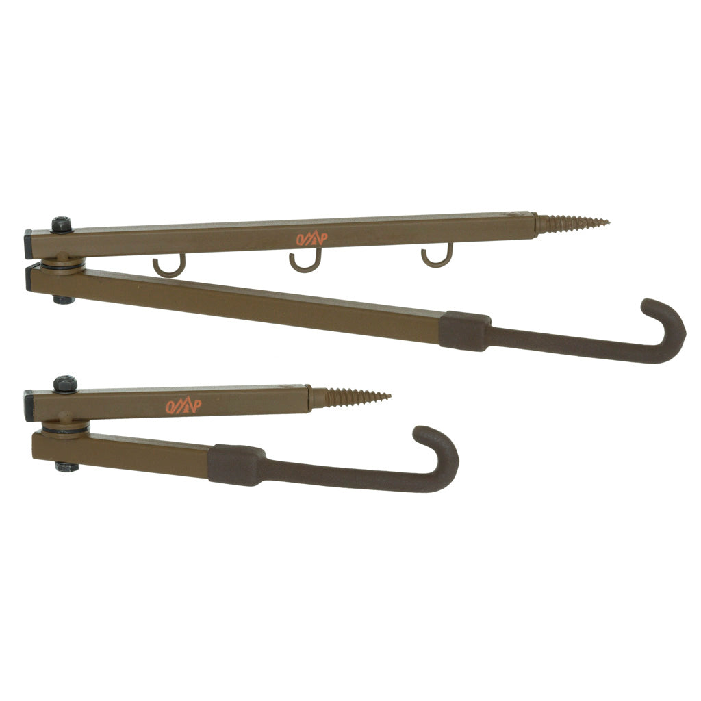 October Mountain Foldable Wide-Limb Bow Hanger Combo Brown 23 and 13 in.