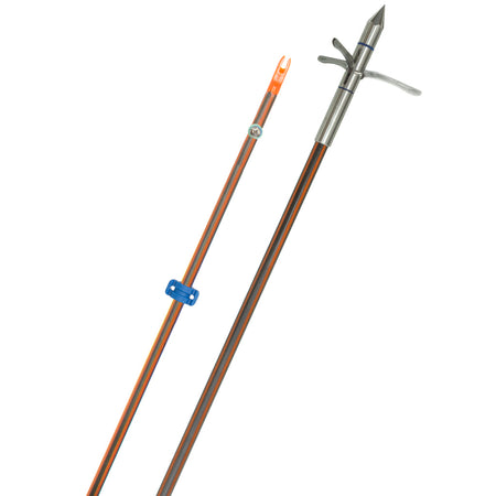 Fin Finder Hydro Carbon IL Bowfishing Arrow with Kraken 3-Barb Stainless Point