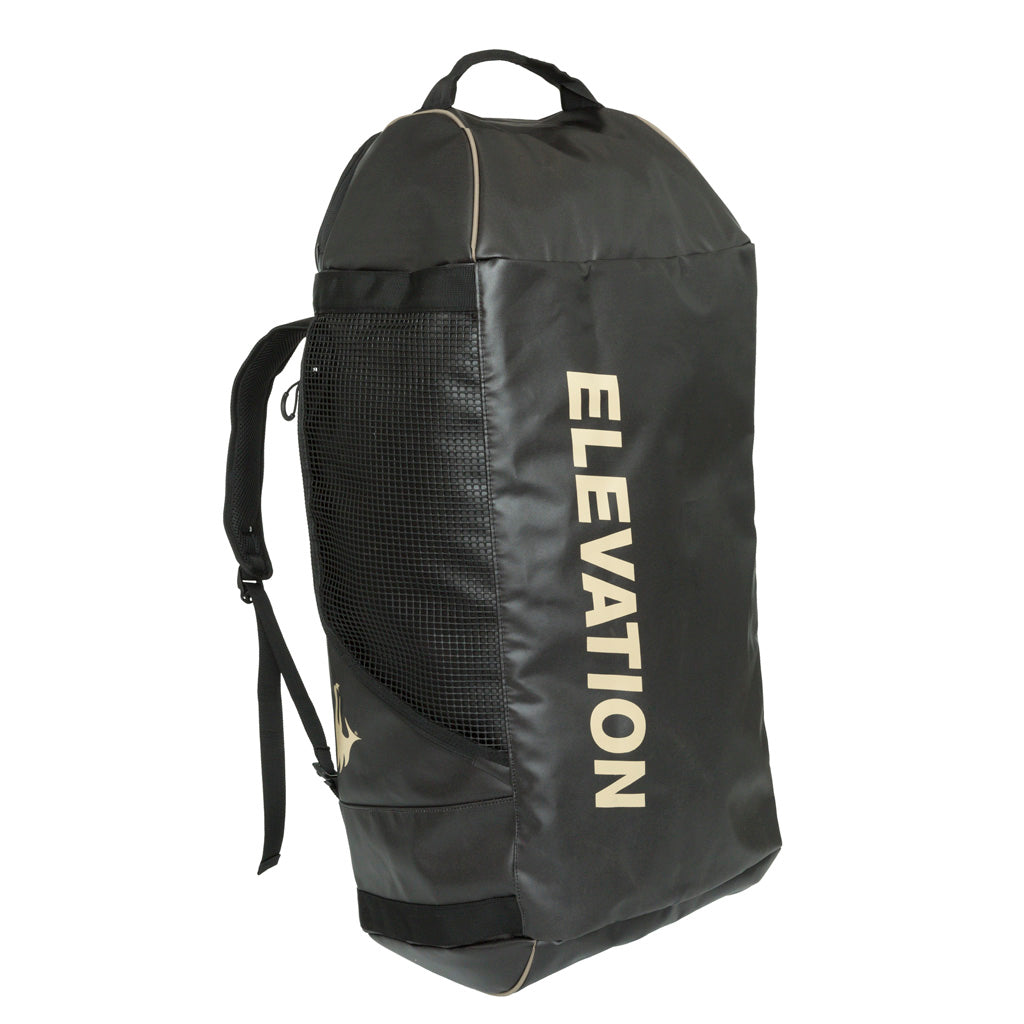 Elevation Charter Large Travel Duffel Black with Backpack Straps