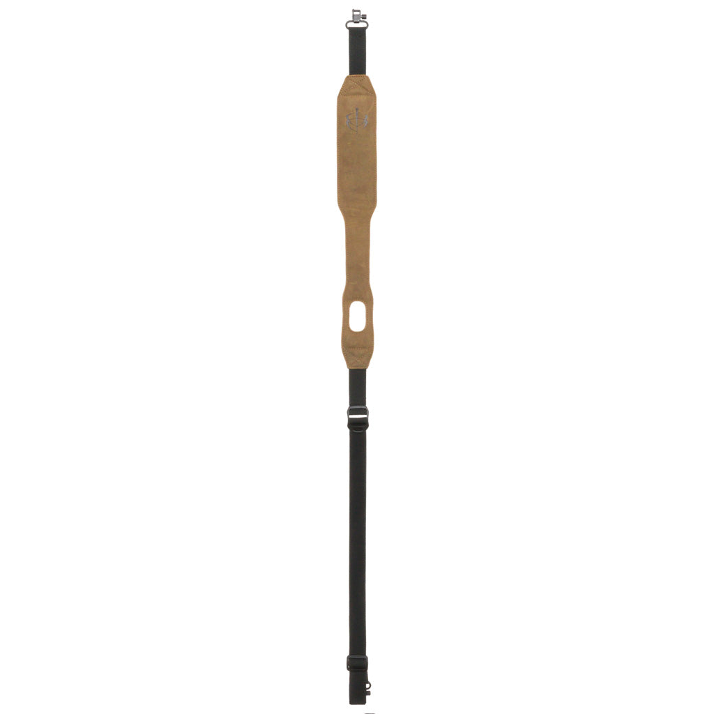 BlackHeart Backstrap Adjustable Gun Sling Brown Leather with Shoulder Pad
