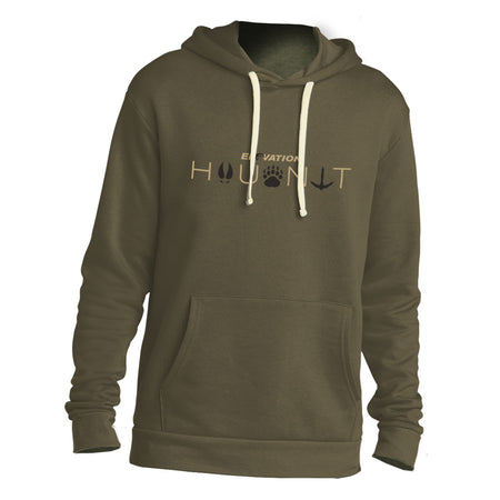 Elevation Tracks Hooded Sweatshirt Hunter Green Large