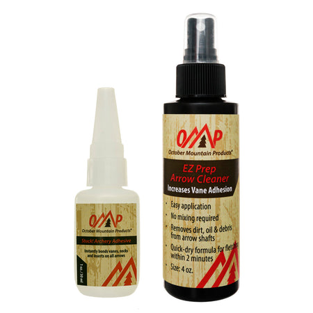 October Mountain Arrow Cleaning and Adhesive Prep Kit Combo