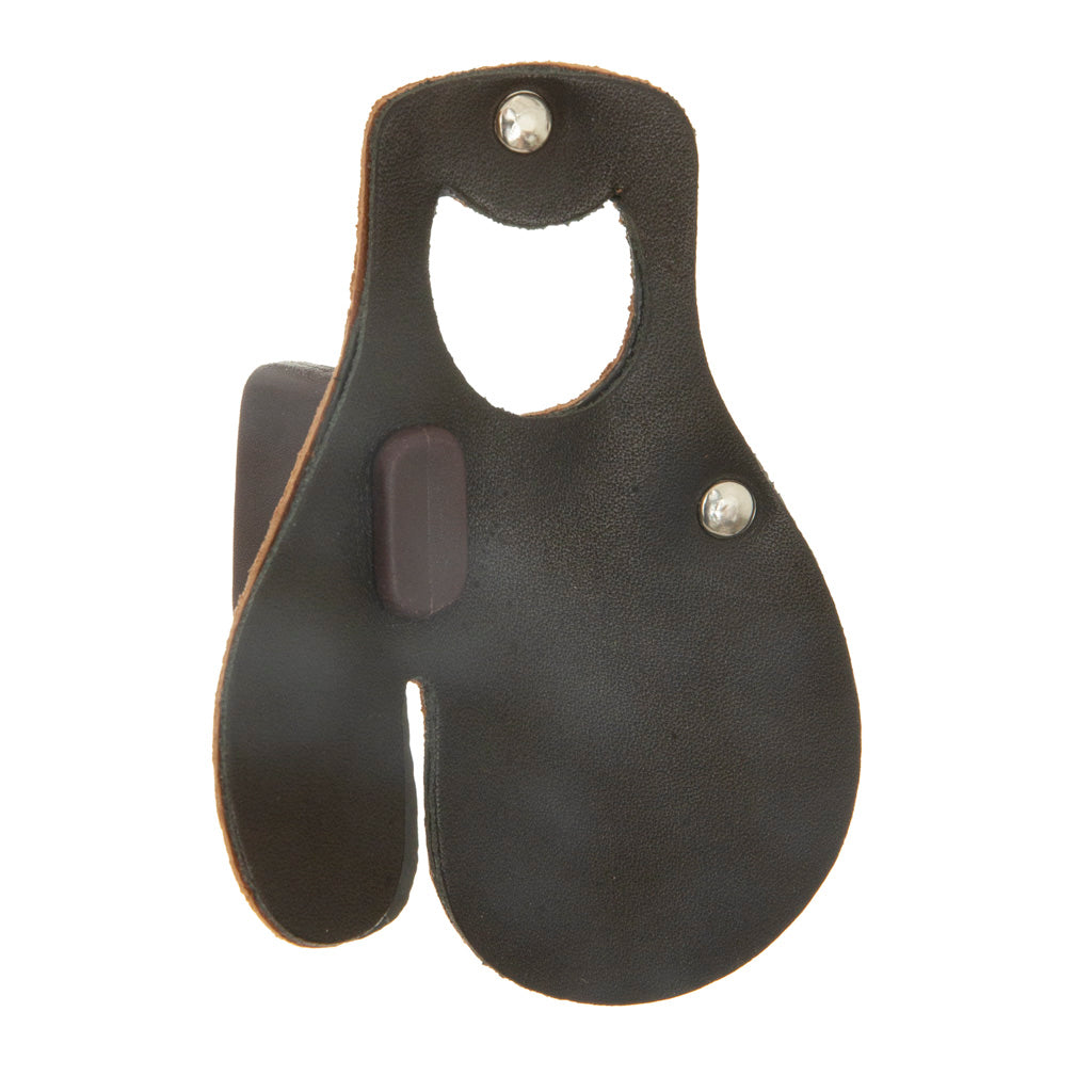 October Mountain Leather Archery Tab Black Large Left Hand