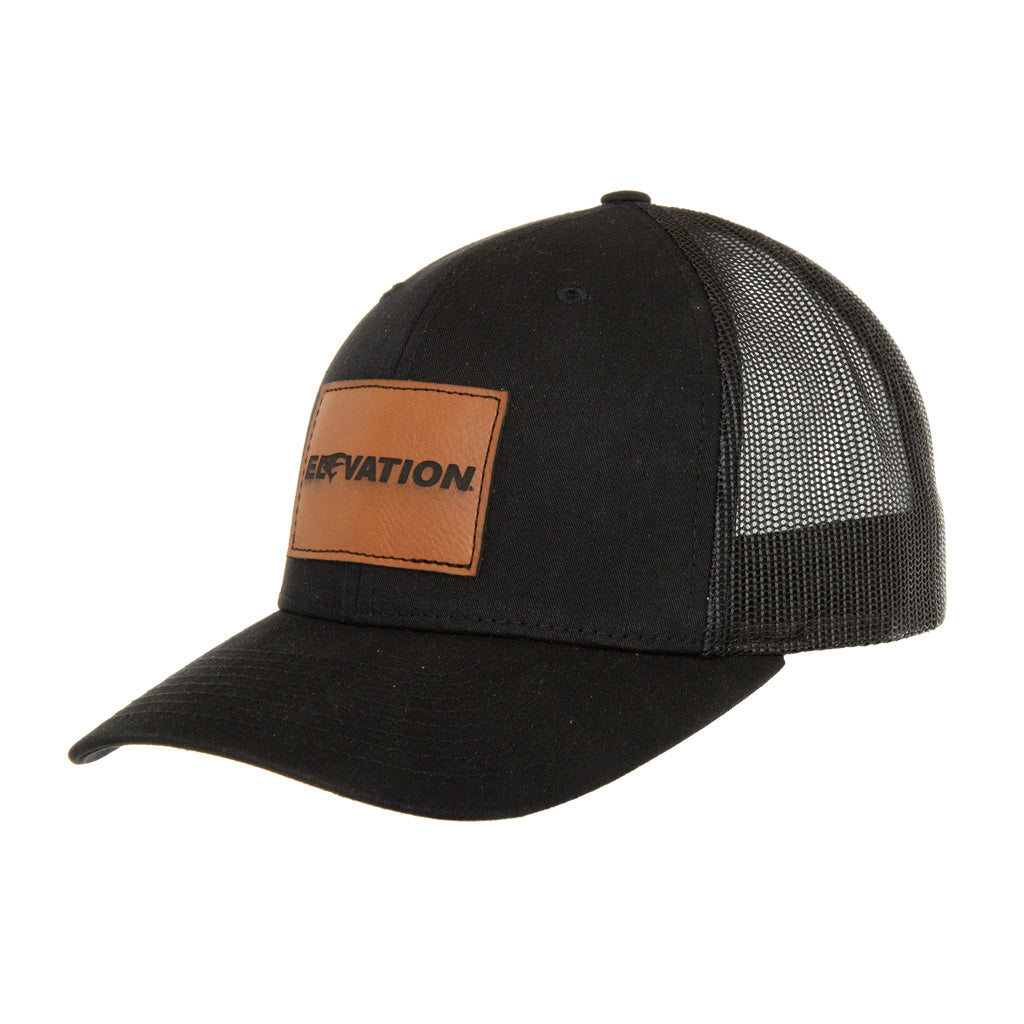 Elevation Logo Patch Hat in Black/Black