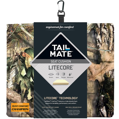 Tail Mate LiteCore Hunting Seat Cushion Mossy Oak Water Resistant