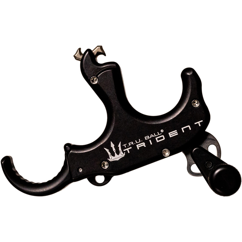 Tru Ball TruTrident Flex Release Aid 3 Finger Aluminum Black Large