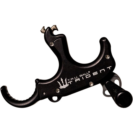 Tru Ball TruTrident Flex Release Aid 3 Finger Aluminum Black Large