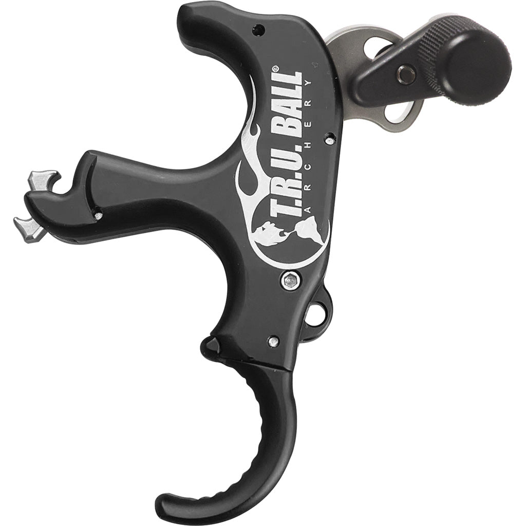 Tru Ball Trident Flex Release Aid 3 Finger Aluminum Black Medium