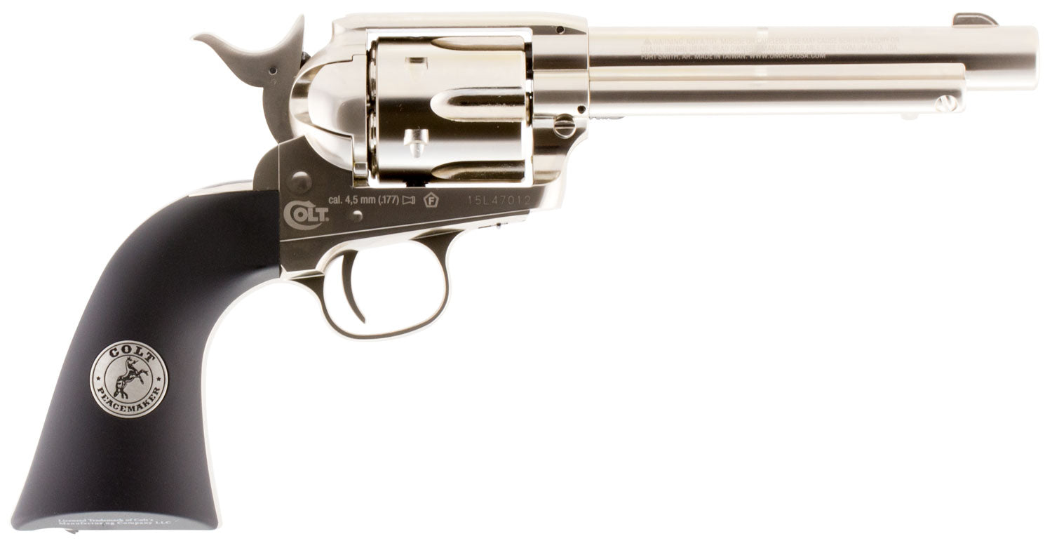 Umarex Colt Peacemaker CO2 .177 Caliber Pellet Pistol 6-Round Single Action Nickel Finish