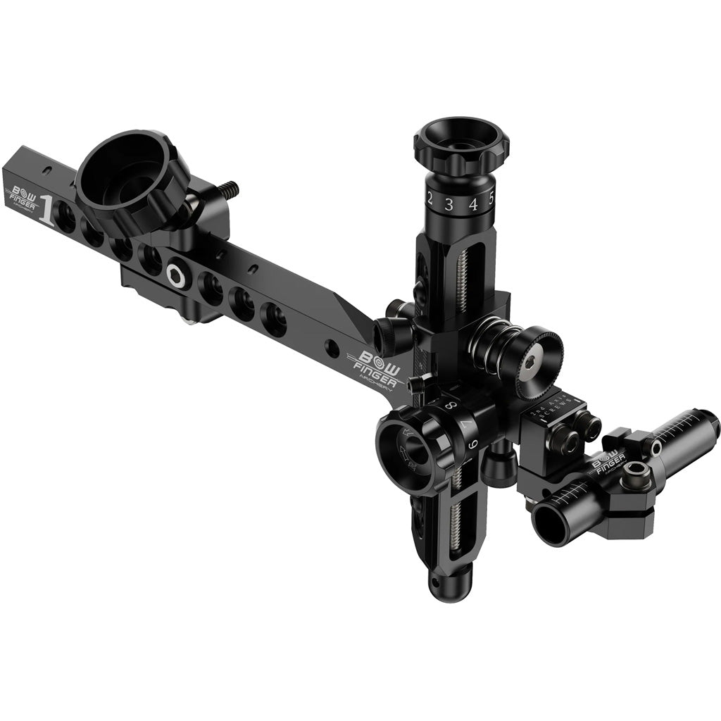 Bowfinger 1 V2 Single-Pin Sliding Bow Sight Black LH