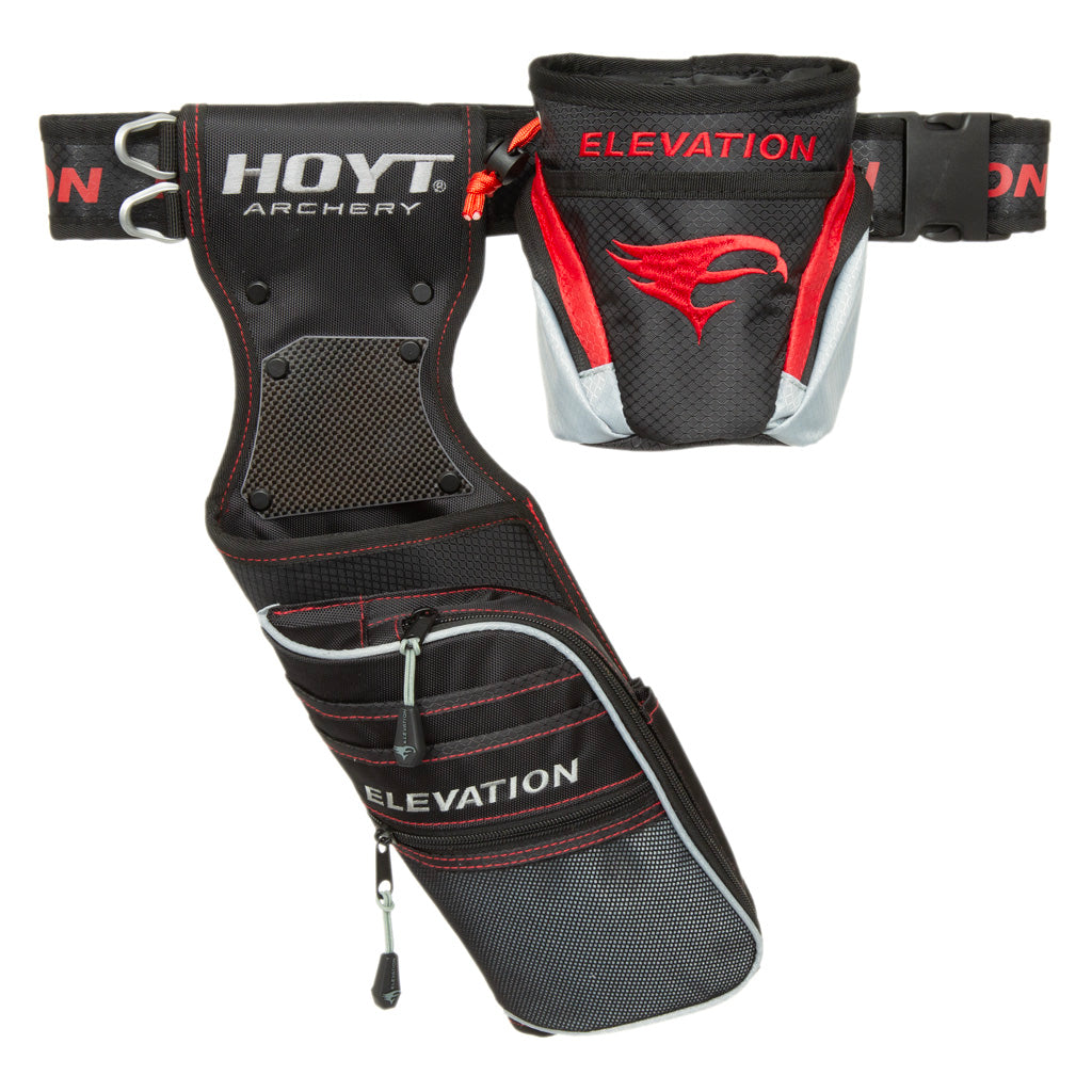 Elevation Nerve Field Quiver & Belt Package Hoyt Black/Red Left Handed