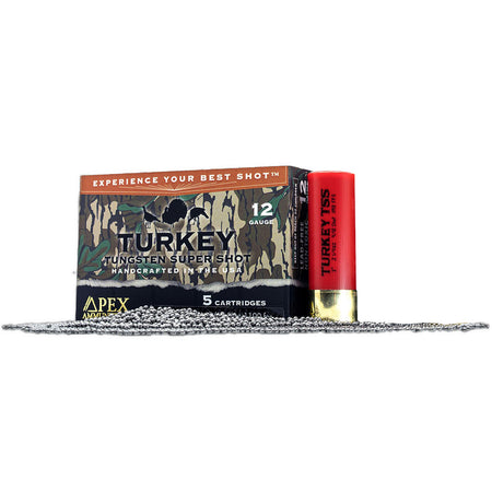 Apex 12 Gauge Shotgun Ammo Turkey TSS Greenleaf 3 in 2-1/4 oz #9 / 10