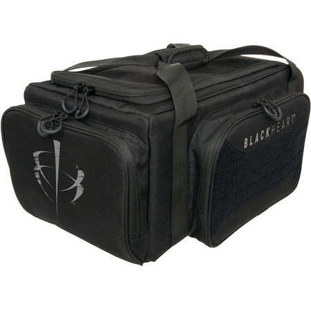 BlackHeart Impulse Shooting Range Bag with Ammo Carrier & Pistol Sleeve Black