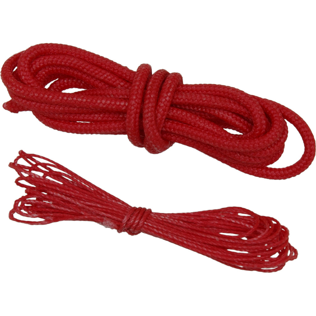 October Mountain Archery String Repair Kit Red Loop & Serving 3ft/6ft