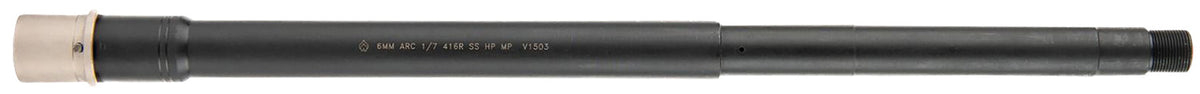 Ballistic Advantage BABL6MM001PQ 6mm ARC 16" Threaded SPR Midlength Low Pro Gas Block AR-15 Barrel Black QPQ