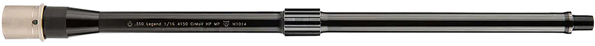 Ballistic Advantage BABL350001F 350 Legend 16" Threaded Hanson Carbine Length Low Pro Gas Block AR-15 Barrel Black QPQ