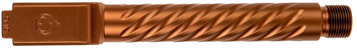 Ballistic Advantage BAPSG175T3R 9mm Glock 17 Gen 5 Spiral Fluted Threaded Pistol Barrel Copper PVD Hardened Stainless Steel