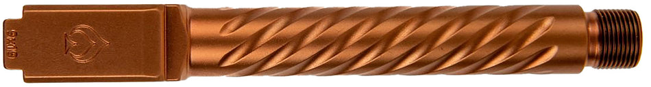 Ballistic Advantage BAPSG175T3R 9mm Glock 17 Gen 5 Spiral Fluted Threaded Pistol Barrel Copper PVD Hardened Stainless Steel