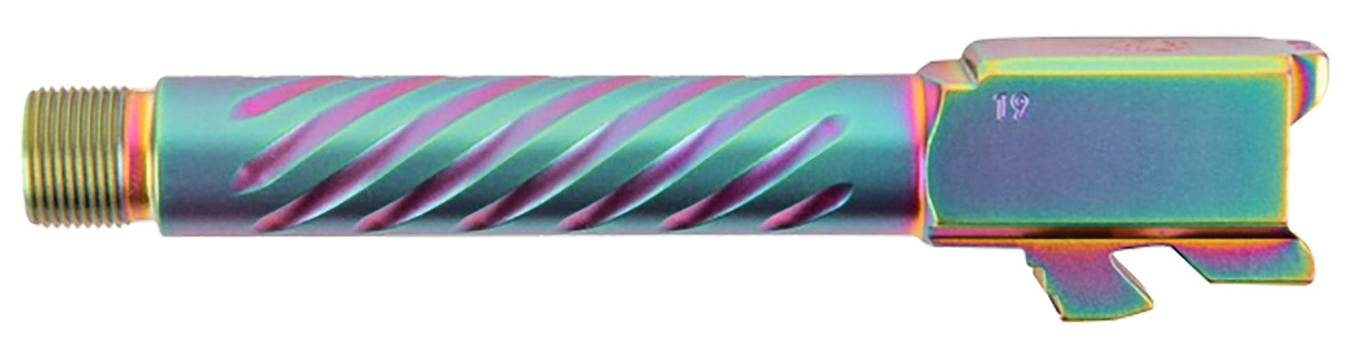 Ballistic Advantage BAPSG175T3W 9mm Glock 17 Gen 5 Spiral Fluted Threaded Pistol Barrel Iridescent PVD Hardened Stainless Steel