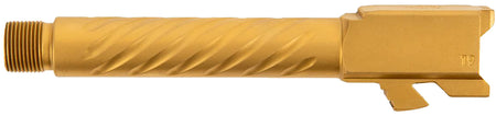 Ballistic Advantage BAPSG195T3G 9mm Glock 19 Gen 3-5 Spiral Fluted Threaded Pistol Barrel Gold PVD Hardened Stainless Steel