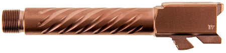 Ballistic Advantage BAPSG195T3R 9mm Glock 19 Gen 3-5 Spiral Fluted Threaded Pistol Barrel Copper PVD Hardened Stainless Steel