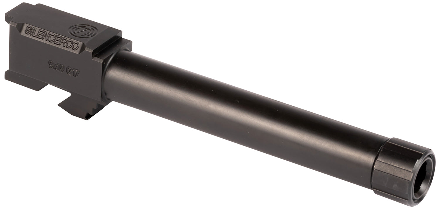 SilencerCo Threaded Barrel AC864 5" 9mm Luger for Glock 17 Gen 1-4, Black Nitride