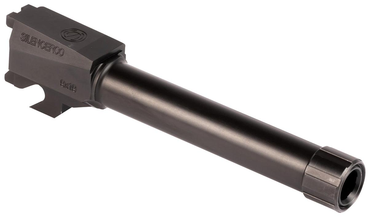 SilencerCo Threaded Barrel AC2486 4.50" 9mm for Sig P320 Compact, Black Nitride