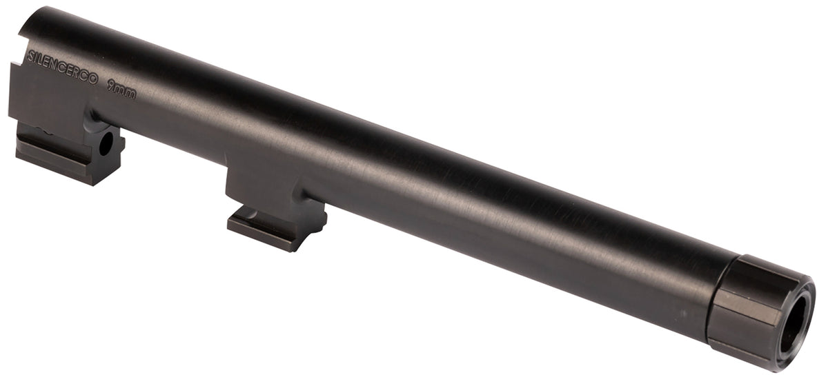 SilencerCo Threaded Barrel AC2291 5.30" 9mm for Beretta 92FS/M9, Black Nitride