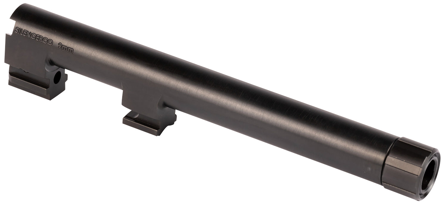 SilencerCo Threaded Barrel AC2291 5.30" 9mm for Beretta 92FS/M9, Black Nitride