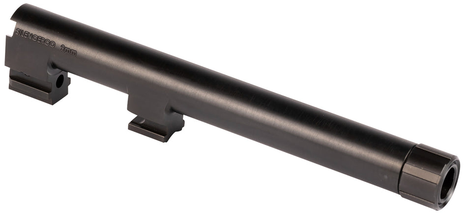 SilencerCo Threaded Barrel AC2291 5.30" 9mm for Beretta 92FS/M9, Black Nitride