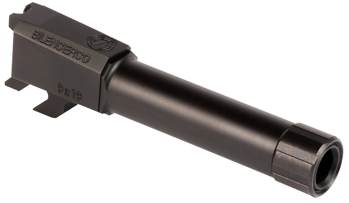 SilencerCo Threaded Barrel AC2290 3.50" 9mm for S&W M&P Shield, Black Nitride