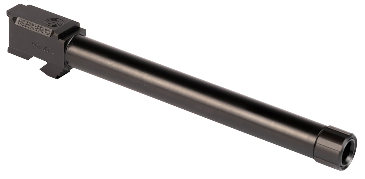 SilencerCo Threaded Barrel AC861 6.50" 9mm for Glock 17L, Black Nitride Stainless