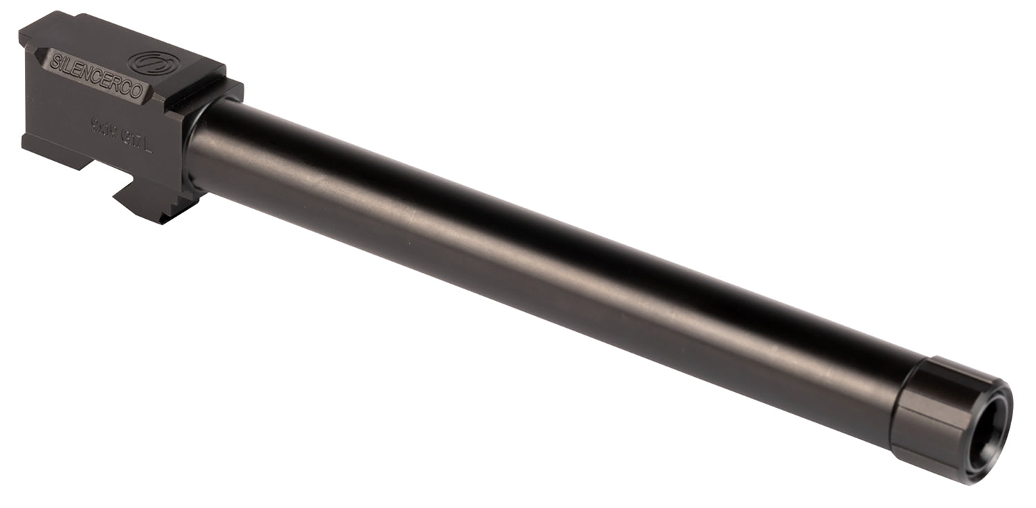 SilencerCo Threaded Barrel AC861 6.50" 9mm for Glock 17L, Black Nitride Stainless