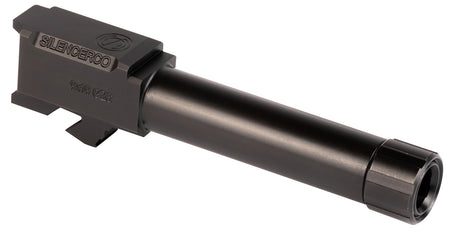 SilencerCo AC1329 9mm Luger Threaded Barrel 3.70" for Glock 26 Gen 1-5, Black Nitride