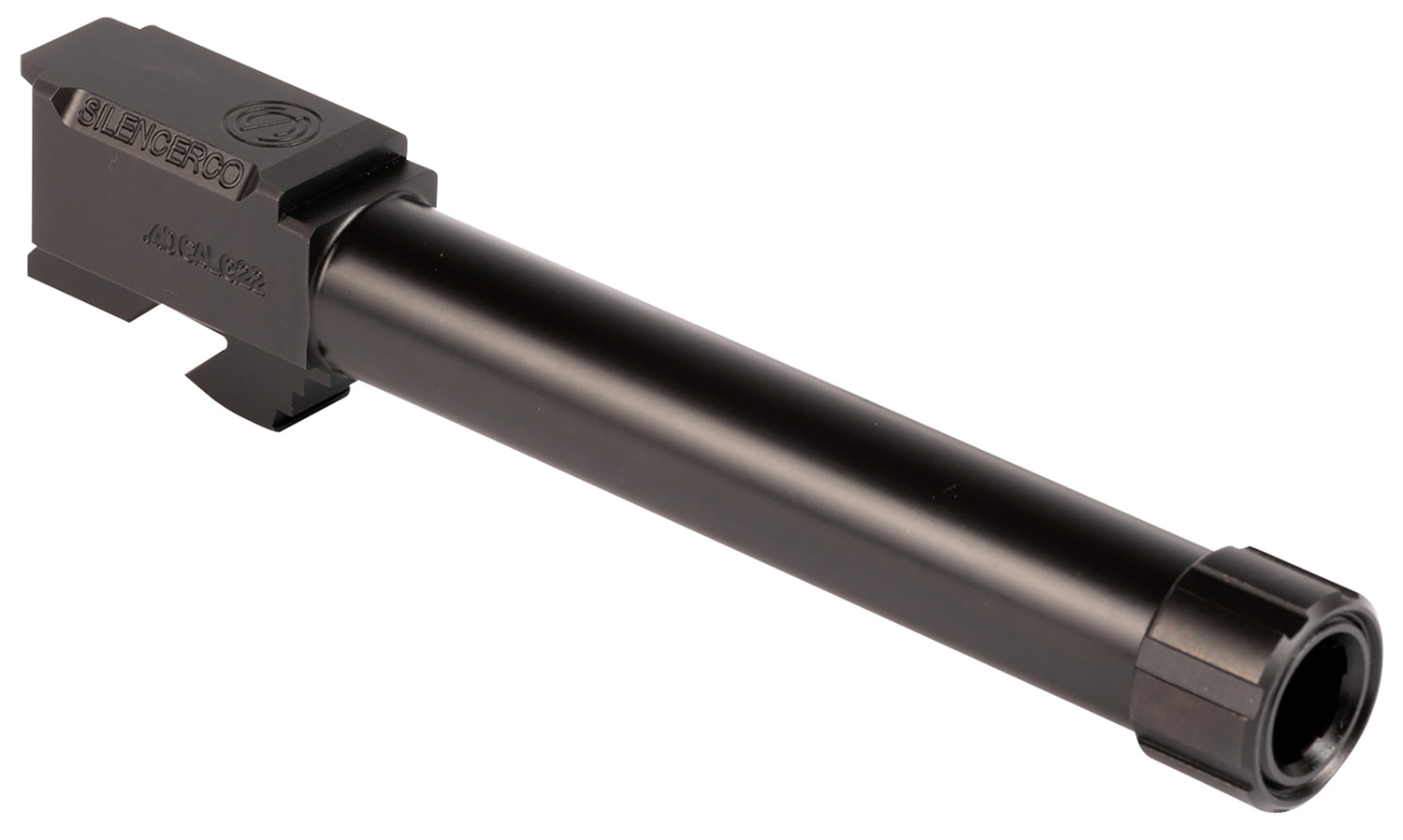 SilencerCo AC50 40 S&W Threaded Barrel 4.80" for Glock 22 Gen 2-4, Black Nitride